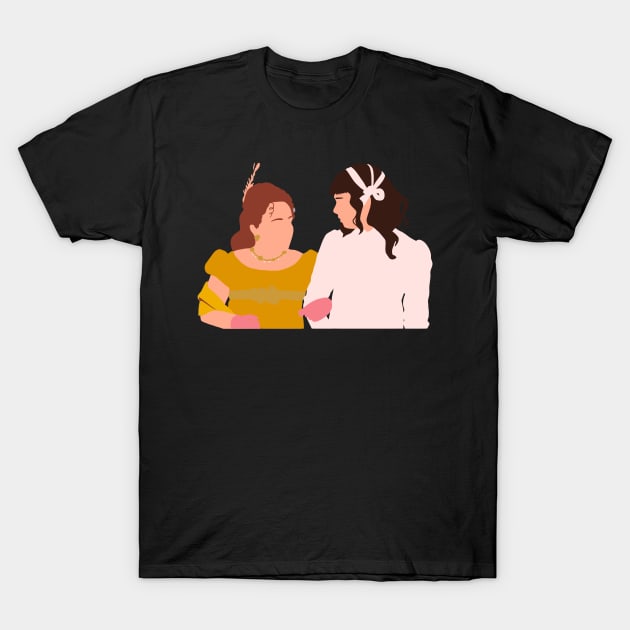 Penelope Feathertop and Eloise Bridgerton Characters Illustration T-Shirt by Virhayune